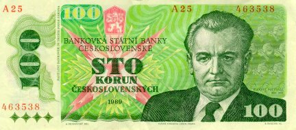 Banknot z Klementem Gottwaldem